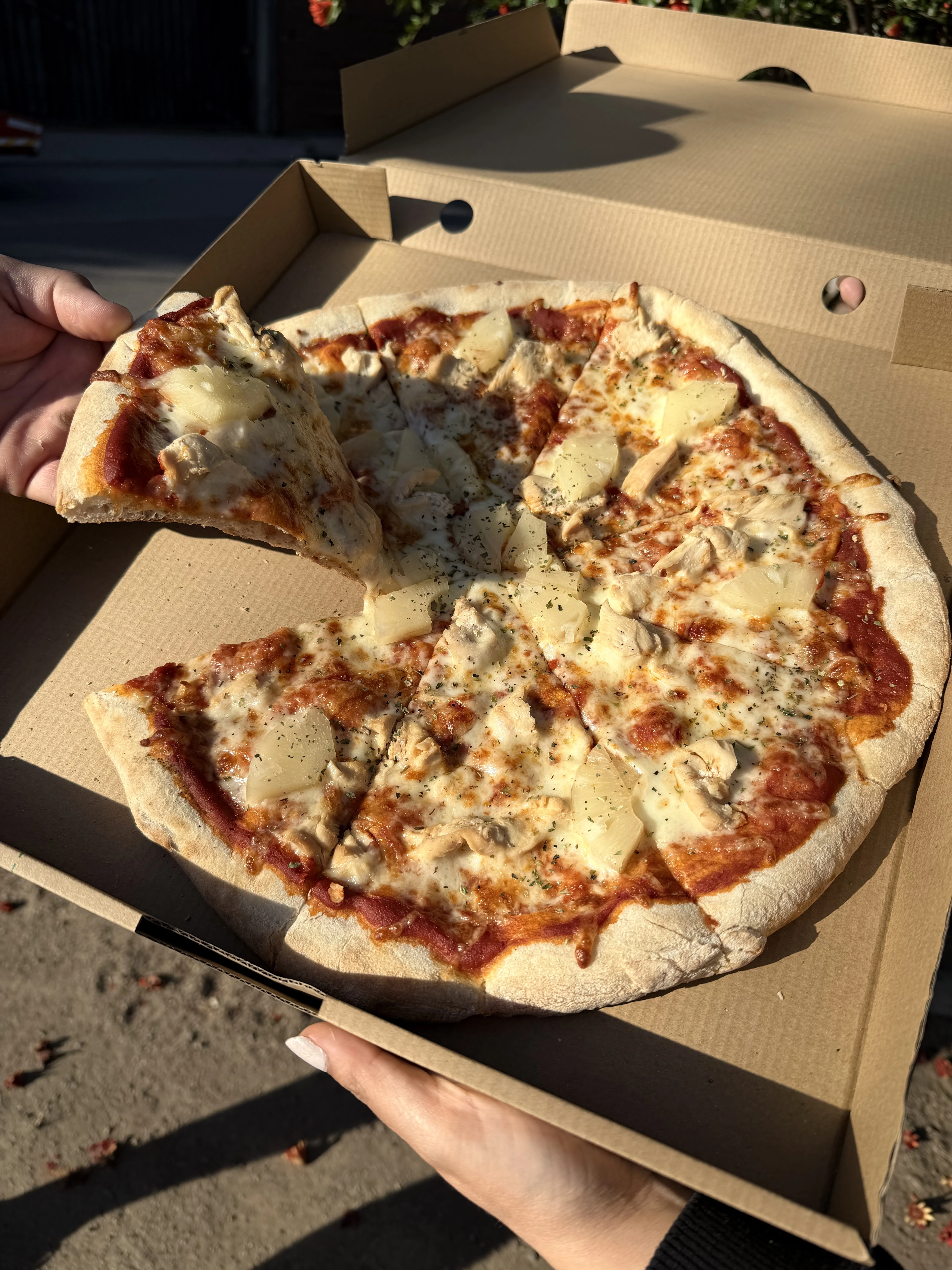 Fotografía de la pizza Hawai